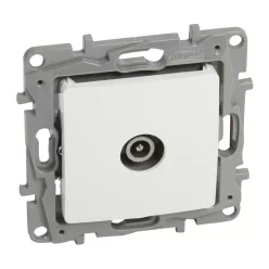   Legrand Niloé TV aljzat, végzáró (10 dB), fehér (Legrand 764555)