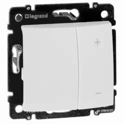   Legrand Valena nyomógombos fényerőszabályzó 125W, 2 vezetékes, fehér (Legrand 770074A)