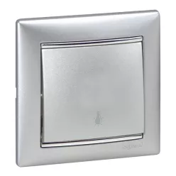   Legrand Valena egypólusú nyomó lj alumínium (Legrand 770112)