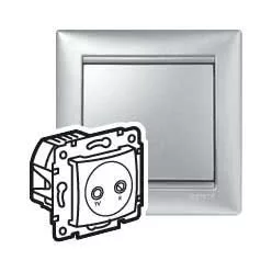   Legrand Valena TV-RD aljzat végz 10dB alumínium (Legrand 770133)