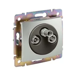   Legrand Valena TV-RD-SAT aljzat végz 1,5dB alumínium (Legrand 770135)