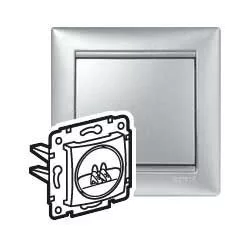   Legrand Valena hangszórócsatlakozó 2 kivezetéssel, alumínium (Legrand 770223)