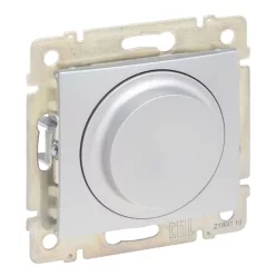   Legrand Valena forgatógombos fényerőszabályzó alumínium 2 vezetékes, 300W, LED-hez is (Legrand 770263)