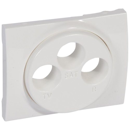 Legrand Galea Life TV-RD-SAT antenna-csatlakozóaljzat burkolat, fehér (Legrand 771073)