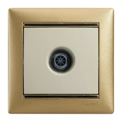   Legrand Valena TV antenna-csatlakozóaljzat végzáró, 1,5dB, elefántcsont (Legrand 774329)