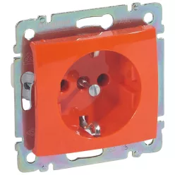   Legrand Valena 2P+F csatlakozóaljzat narancssárga (Legrand 774373)