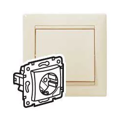   Legrand Valena 2P+F csatlakozóaljzat kiemelővel elefántcsont (Legrand 774395)