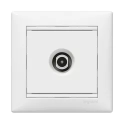   Legrand Valena TV antenna-csatlakozóaljzat átmenő, fehér (Legrand 774431)