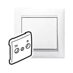   Legrand Valena TV-RD antenna-csatlakozóaljzat burkolat fehér (Legrand 774442)
