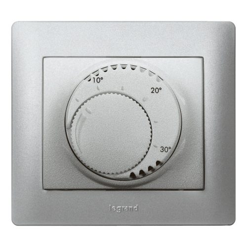 Legrand Galea Life standard szobatermosztát mechanizmus, alumínium (Legrand 775685)