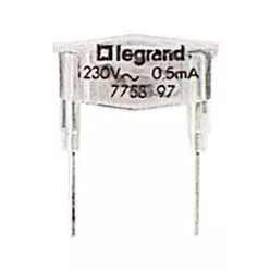 Legrand 230V 0,5mA zöld glimmlámpa (Legrand 775897)