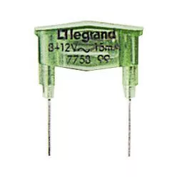 Legrand 8/12V 15mA zöld glimmlámpa (Legrand 775899)