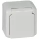 Legrand Forix IP44 fk 2P+F földelt csatlakozóaljzat, 16A, csapófedéllel, biztonsági zsaluval, fehér (Legrand 782373)