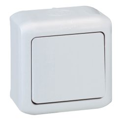   Legrand Forix IP44 falon kívüli egypolusú kapcsoló 10 AX - 250 V~ szürke (Legrand 782380)