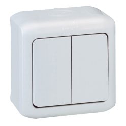   Legrand Forix IP44 falon kívüli csillárkapcsoló 10 AX - 250 V~ szürke (Legrand 782382)