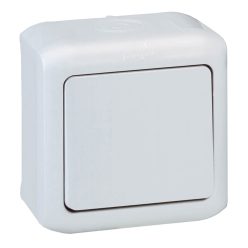   Legrand Forix IP44 falon kívüli egypólusú nyomó 6 A - 250 V~ szürke (Legrand 782384)