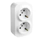 Legrand Forix IP20 falon kívüli 2x2P+F csatlakozóaljzat, 16 A, biztonsági zsalu nélkül, fehér (Legrand 782413)