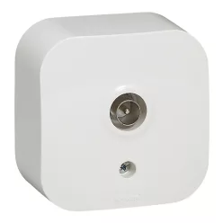   Legrand Forix IP20 falon kívüli TV antenna-csatlakozóaljzat, végzáró fehér (Legrand 782415)