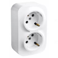   Legrand Forix IP20 falon kívüli 2x2P+F csatlakozóaljzat, 16 A, biztonsági zsaluval, fehér (Legrand 782423)