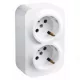 Legrand Forix IP20 falon kívüli 2x2P+F csatlakozóaljzat, 16 A, biztonsági zsaluval, fehér (Legrand 782423)