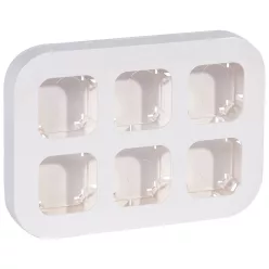   Legrand Forix IP20 fk 6-os munkaállomás, vízszintesen/függőlegesen felszerelhető, fehér (Legrand 782496)