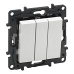 Niloé Step 101x3 hármas egypólusú kapcsolók