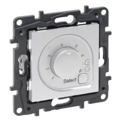   Legrand Niloé Step szobatermosztát padlófűtéshez, 16A, alumínium (Legrand 863342)