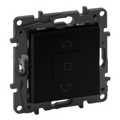   Legrand Niloé Step redőnykapcsoló (3 állású) 6A, mechanikus végállású motor közvetlen vezérléséhez, fekete (Legrand 863544)