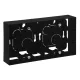 Legrand Niloé Step kettős kiemelődoboz, fekete (Legrand 863598)