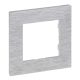 Legrand Niloé Step 1-es keret, csiszolt alumínium (Legrand 863891)