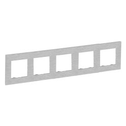   Legrand Niloé Step 5-ös keret, csiszolt alumínium (Legrand 863895)