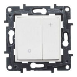   Legrand Niloé Step nyomógombos fényerőszabályzó 150W, 3 vezetékes, fehér (Legrand 863980A)
