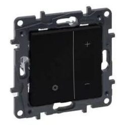   Legrand Niloé Step nyomógombos fényerőszabályzó 150W, 3 vezetékes, fekete (Legrand 863983A)