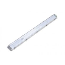   Asalite Prémium IP65 Por-és Páramentes Armatúra 2x120cm T8 LED Csőre Előkészítve (2x18W fénycső nem tartozék)