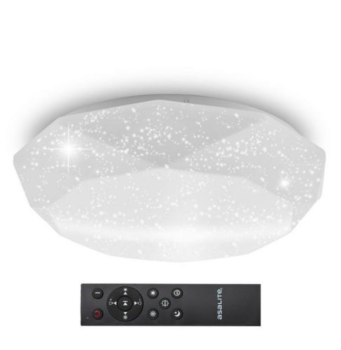 Asalite LED Mennyezeti Lámpa LIZA 48W 3000K/4000K/6500K (4080 lumen) Gyémánt/Csillagos + Távirányító CCT