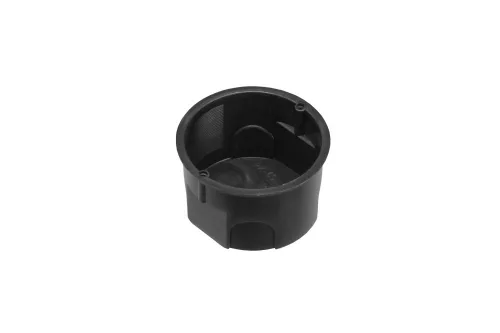 Műanyag szerelvénydoboz, fekete, 40mm, IP30