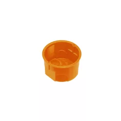Műanyag szerelvénydoboz, narancssárga, 40mm, IP30