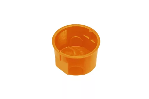 Műanyag szerelvénydoboz, narancssárga, 40mm, IP30