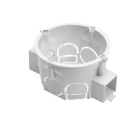 Műanyag szerelvénydoboz, sorolható, fehér, 40mm