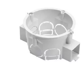 Műanyag szerelvénydoboz, sorolható, fehér, 40mm