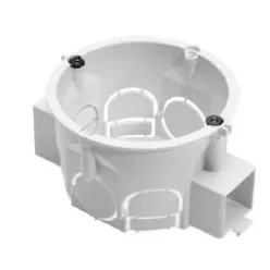   Műanyag szerelvénydoboz csavarokkal, sorolható, fehér, 40mm