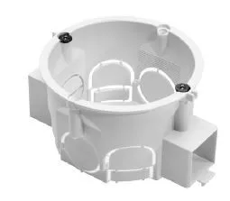 Műanyag szerelvénydoboz csavarokkal, sorolható, fehér, 40mm