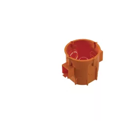   Műanyag szerelvénydoboz, mély, sorolható, narancssárga, 60mm