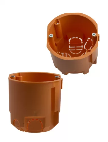 Műanyag szerelvénydoboz csavarokkal, mély, 73mm, ÚJ