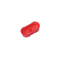   Halogénmentes gipszkarton szerelvénydoboz, PK60 kettes, 45mm, IP30