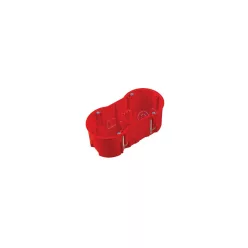   Halogénmentes gipszkarton szerelvénydoboz, mély, PK60 kettes, 60mm, IP30