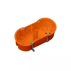 Gipszkarton szerelvénydoboz, PK60 kettes, 45mm, IP30