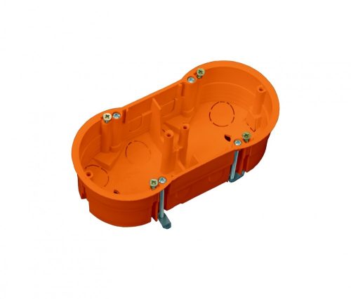 Gipszkarton szerelvénydoboz, PK60 kettes, 45mm, IP30