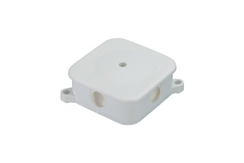 Falon kívüli kötődoboz, P-2, csatlakozó nélküli, 4 bevezetéssel, 72x72x28mm, IP44