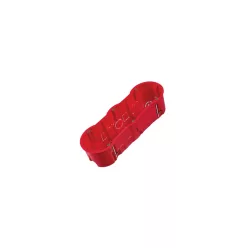  Halogénmentes gipszkarton szerelvénydoboz, mély, PK60 hármas, 60mm, IP30